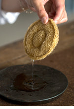 Load image into Gallery viewer, Natural Loofah Pad with Diameter 7cm, 9cm, 11cm for Yixing Teapot, Cup, Gaiwan
