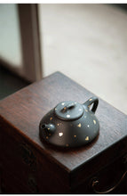 Load image into Gallery viewer, Yixing "Wen Ren Piao - Shi Piao" Teapot in No.1 Factory Recipe Dark Mud