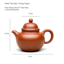 Load image into Gallery viewer, Yixing "Duo Qiu" Teapot 140ml "Zhao Zhuang Zhu Ni" Zhuni Mud
