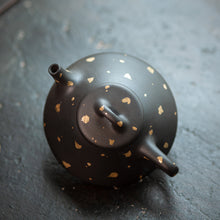 Load image into Gallery viewer, Yixing "Wen Ren Piao - Shi Piao" Teapot in No.1 Factory Recipe Dark Mud