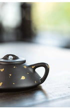 Load image into Gallery viewer, Yixing "Wen Ren Piao - Shi Piao" Teapot in No.1 Factory Recipe Dark Mud