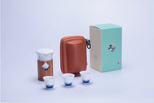 Load image into Gallery viewer, Portable Traveling Tea Sets, Porcelain &amp; Bamboo &amp; Glass, 5 Variations