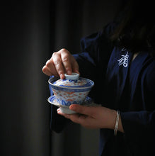 Load image into Gallery viewer, Jingdezhen &quot;Qing Hua Ci&quot; (Blue &amp; White Porcelain) Tea Cup 35 CC, Gaiwan 140 CC /175 CC, KTM000