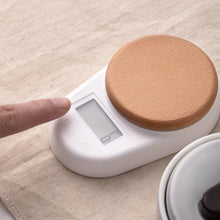 Load image into Gallery viewer, Minimalist Digital Electronic Weight Tea Scale with Wood Saucer Option 0.2-500g
