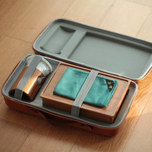 Portable Traveling Tea Sets with Bamboo Tea Tray