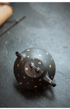 Load image into Gallery viewer, Yixing "Wen Ren Piao - Shi Piao" Teapot in No.1 Factory Recipe Dark Mud