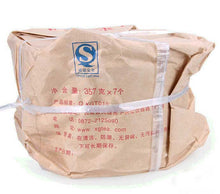 Load image into Gallery viewer, 2005 XiaGuan "T8653" Thin Wrapper Iron Cake 357g Puerh Raw Tea Sheng Cha - King Tea Mall