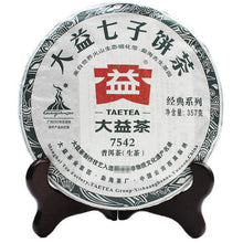 Load image into Gallery viewer, 2010 DaYi &quot;7542&quot; Cake 357g Puerh Sheng Cha Raw Tea - King Tea Mall