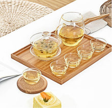 Load image into Gallery viewer, Glass Tea Cups 3 piece/set 30ml/pcs Heat-Cold Resistant Transparent - King Tea Mall