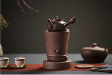 Load image into Gallery viewer, ChaoZhou Pottery "Zheng Zhi Lu"(Honest Stove), "Gao Sheng Hu" (Arising Kettle) 430ml