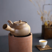 Laden Sie das Bild in den Galerie-Viewer, Chaozhou Pottery "Yong Fu" Water Boiling Kettle, Medical stone (Maifan Stone), around 600ml