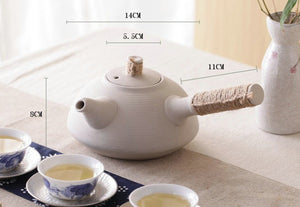 Chaozhou "Sha Tiao" Water Boiling Kettle in White Clay 680ml