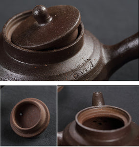 ChaoZhou Pottery "Zheng Zhi Lu"(Honest Stove), "Gao Sheng Hu" (Arising Kettle) 430ml