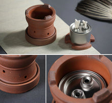 Load image into Gallery viewer, ChaoZhou Pottery "Nan Gua Hu"(Pumpkin Kettle), "Xiang Ding Lu" (Valencia Stove)