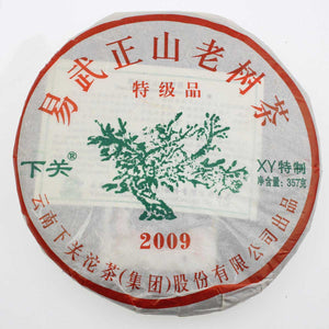 2009 XiaGuan "Yi Wu Zheng Shan" (Yiwu Right Mountain) Cake 357g Puerh Raw Tea Sheng Cha - King Tea Mall