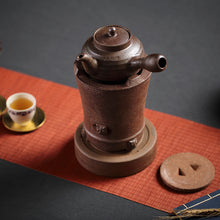Load image into Gallery viewer, ChaoZhou Pottery "Zheng Zhi Lu"(Honest Stove), "Gao Sheng Hu" (Arising Kettle) 430ml