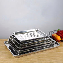 Charger l'image dans la galerie, Rectangle Stainless Steel Tea Tray with Water Tank 5 Variations