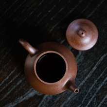 Load image into Gallery viewer, Yixing &quot;Pan Hu&quot; Teapot in Ben Shan Zi Ni Clay