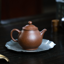 Load image into Gallery viewer, Yixing "Pan Hu" Teapot in Ben Shan Zi Ni Clay