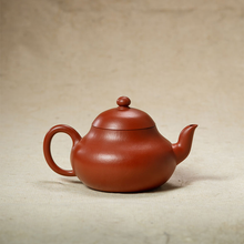 Load image into Gallery viewer, Fully Handmade, Yixing "Li Xing" (Pear Shape) Teapot 180ml, "Zhu Ni" Mud,