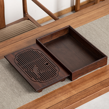 Load image into Gallery viewer, Bamboo Tea Tray &quot;Sparrow&quot; Board / Saucer with Water Tank, 3 Sizes.