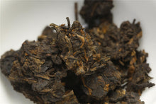 Load image into Gallery viewer, 2013 LaoTongZhi "Liu Jin Sui Yue" (Golden Times) Cake 357g Puerh Shou Cha Ripe Tea