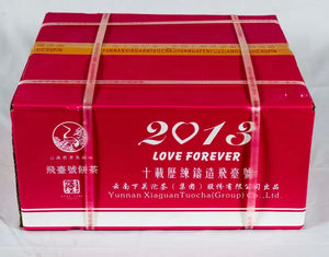 2013 XiaGuan "Fei Tai Hao" (LOVE FOREVER - Paper Tong Version) Cake 357g Puerh Sheng Cha Raw Tea