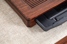 Load image into Gallery viewer, Bamboo Tea Tray "Shuang Yu" ( Twin Fishes) / Board / Saucer with Water Tank Two