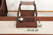 Load image into Gallery viewer, Bamboo Tea Tray "Shuang Yu" ( Twin Fishes) / Board / Saucer with Water Tank Two