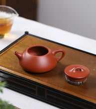 Load image into Gallery viewer, Yixing "Shi Piao" 135ml, 7 Spout Holes Teapot in "Zhao Zhuang Zhu Ni" (Zhaozhuan Village Red Clay)