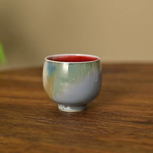 Load image into Gallery viewer, Handmade Fancy Glaze Porcelain "Gai Wan" 110ml, Cup 100ml, 2 Variations of Each, Fambe Jingdezhen China Gaiwan, Gongfu Teawares