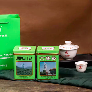 2019 CNNP Liu Bao "Gong Ti Guan - Lv Guan - Yi Ji" (Gongti Can -  Green Can - 1st Grade - Aged from 2011) Liu Pao Tea, 250g/Tin Liubao, Dark Tea,  Wuzhou, Guangxi