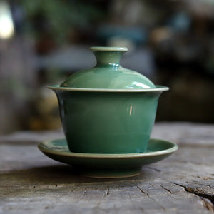 "Qing Ci" Celadon Porcelain Gaiwan 100ml / 170ml