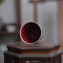 Load image into Gallery viewer, &quot;Lang Hong&quot; (Red-Glazed of Long Ware) Kiln Porcelain 50ml, Tea Cup for Gongfu Tea.