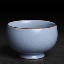 Load image into Gallery viewer, Ru Yao Kiln Gaiwan, Cup, Pitcher, and Strainer Set