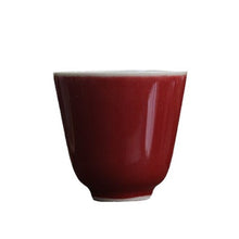 Load image into Gallery viewer, &quot;Lang Hong&quot; (Red-Glazed of Long Ware) Kiln Porcelain 50ml, Tea Cup for Gongfu Tea.