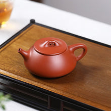 Load image into Gallery viewer, Yixing "Shi Piao" 135ml, 7 Spout Holes Teapot in "Zhao Zhuang Zhu Ni" (Zhaozhuan Village Red Clay)