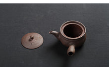 Load image into Gallery viewer, ChaoZhou Pottery &quot;Da Qiu&quot; (Big Ball) Kettle 620ml, &quot;Shi Tou Lu&quot; (Line Head Stove)