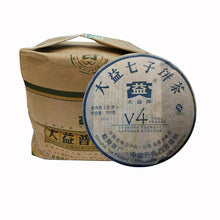 Load image into Gallery viewer, 2007 DaYi &quot;V4&quot; Cake 357g Puerh Sheng Cha Raw Tea