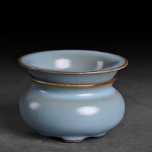 Load image into Gallery viewer, &quot;Ru Yao&quot; Kiln Porcelain, Gaiwan 120ml, Cup 100ml, Pitcher 220ml, Strainer