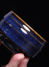 將圖片載入圖庫檢視器 JUN Kiln Porcelain Rabbit Hair Blue &quot;Tea Cup&quot;  70ml, 125ml, 200ml, 3 Variations.