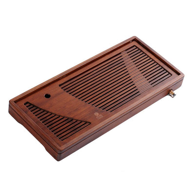 Bamboo Tea Tray with Water Tank 2 Variations Big / Small
