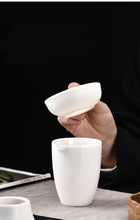 Cargar imagen en el visor de la galería, Dehua White All-Ceramic Tea Strainer / Filter  919 Micro Holes