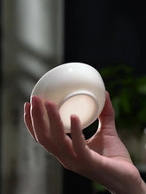 將圖片載入圖庫檢視器 Dehua White All-Ceramic Tea Strainer / Filter  919 Micro Holes
