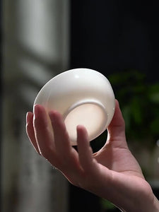 Dehua White All-Ceramic Tea Strainer / Filter  919 Micro Holes
