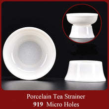 Charger l&#39;image dans la galerie, Dehua White All-Ceramic Tea Strainer / Filter  919 Micro Holes