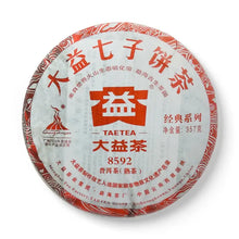 Load image into Gallery viewer, 2010 DaYi 8592 Cake 357g Puerh Shou Cha Ripe Tea (3rd batch)
