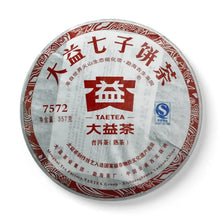 Load image into Gallery viewer, 2011 DaYi 7572 Cake 357g Puerh Shou Cha Ripe Tea (Random batch)
