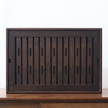 Load image into Gallery viewer, Rectangular Bamboo Tea Tray / Board / Saucer with Water Tank / Reservoir