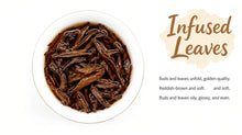 Load image into Gallery viewer, 2025 DaYi "Jin Zhen Bai Lian" (Golden Needle White Lotus) 250g Cake, 1st Batch, Puerh Shou / Shu Cha Ripe Tea